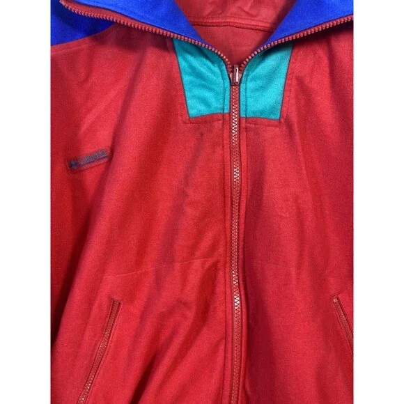 Vintage Columbia Jacket Size XL 90's Y2k Multicolor Tricolor Colorblock EUC - Picture 4 of 6